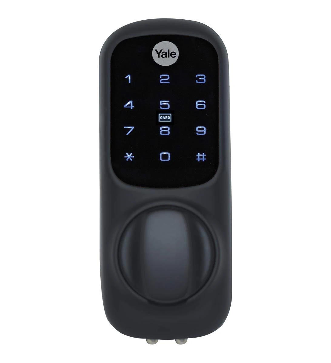 Yale Smart Living YD-01-CON-BL Keyless Connected Ready Smart Door Lock, 60mm Nightlatch Standard Security Black Cylinder, 60 mm Backset