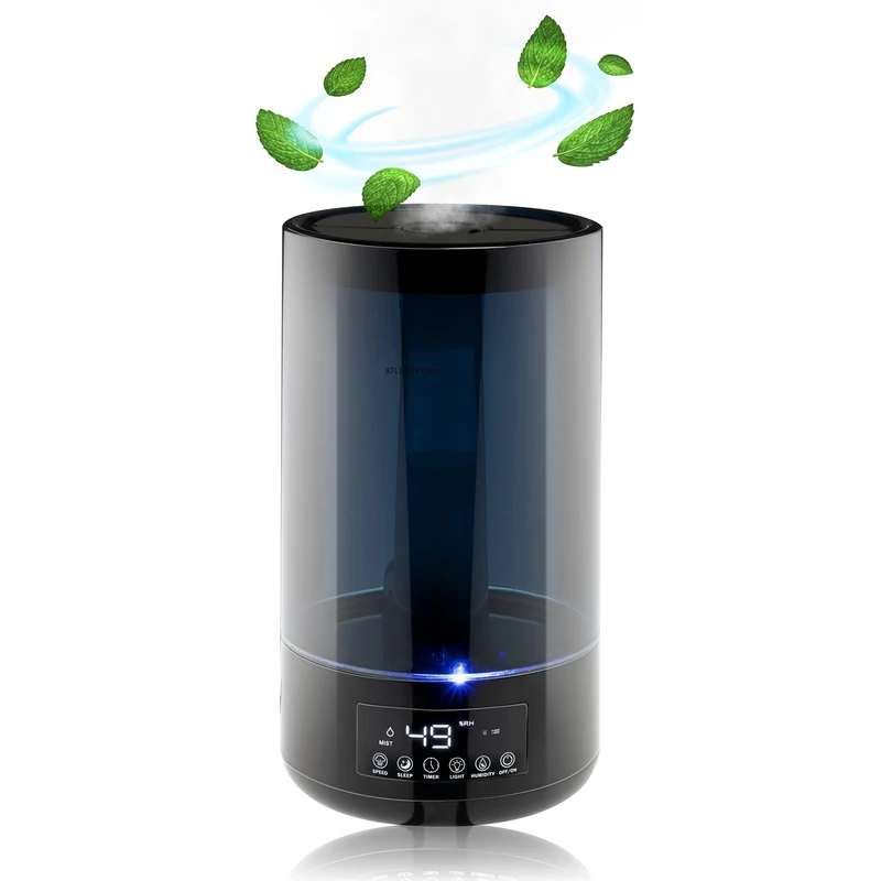 GRUNDIG Humidifier, Protects from Dry Skin, Good for Plants, 4.3L, Black