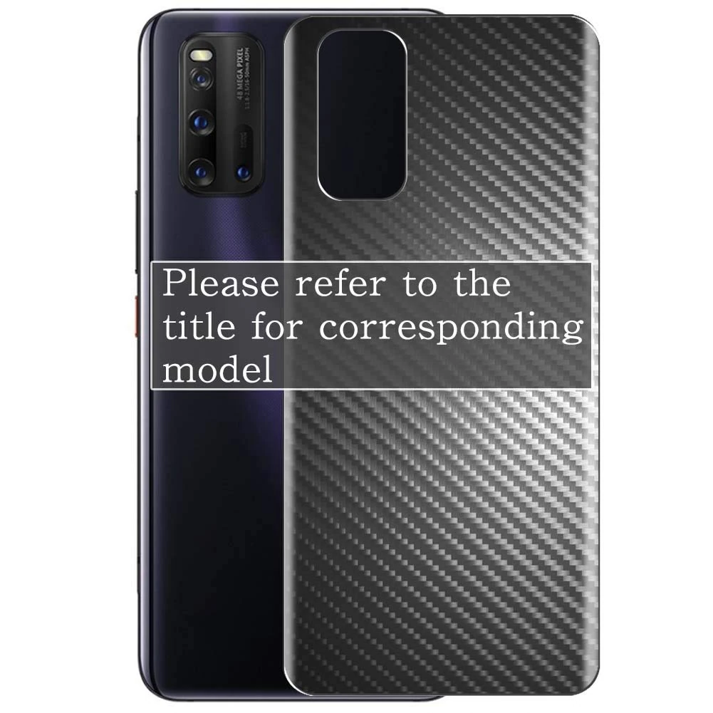 Vaxson 2-Pack Back Protector Film, compatible with Teenage Engineering pocket operator, Black Carbon Fiber Guard Cover Skin [Not Tempered Glass/Not Front Screen Protectors]