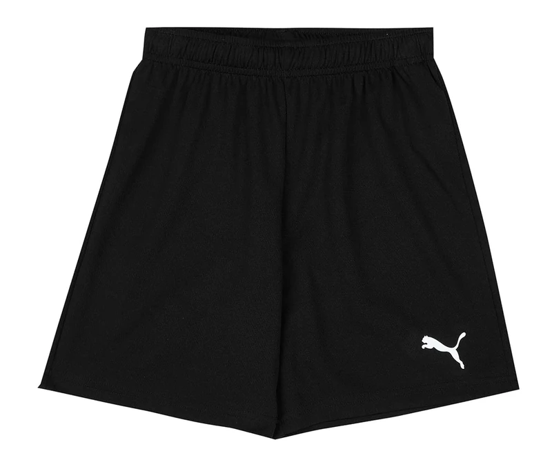 PUMA unisex-child teamRISE Short Jr, Puma Black-puma White ,size:128