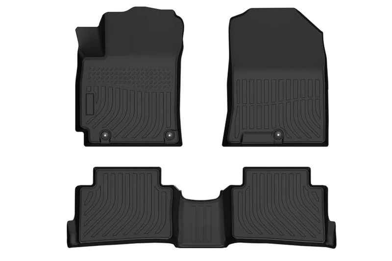 Cartist Floor Mats Custom Fit for Kona TPO Odorless High Edge Floor Liners Compatible with 2018-2022 2023 Hyundai Kona (Not for Hybrid and EV)