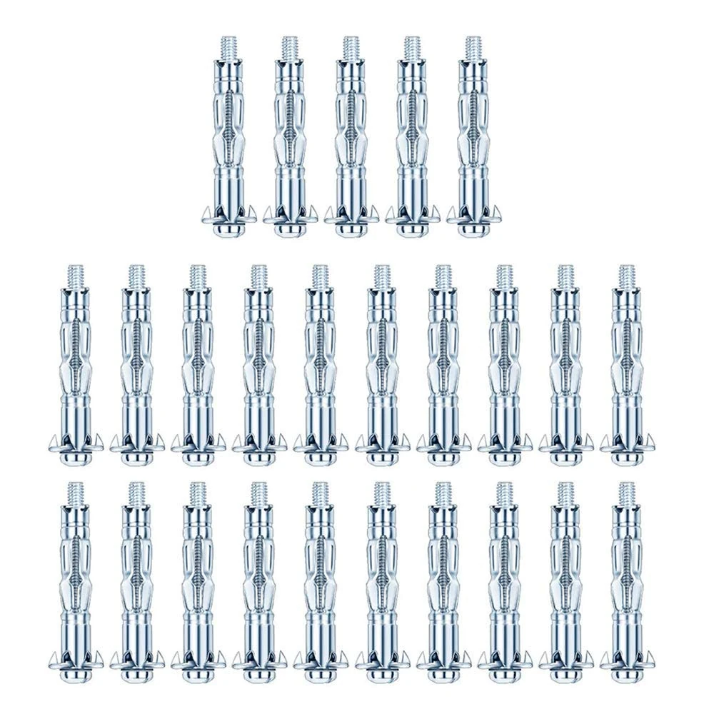 25pcs M4×38 Heavy Duty Metal Wall Anchor and Fixing System for Plasterboard and Drywall