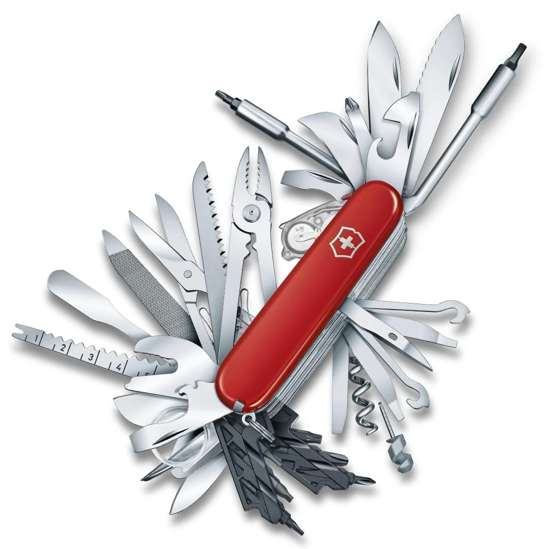 Victorinox, Swiss Champ XXL, Swiss Army Pocket Knife, Medium, Multi Tool, Camping, 73 Functions, Blade, Blade, small, Pruning blade