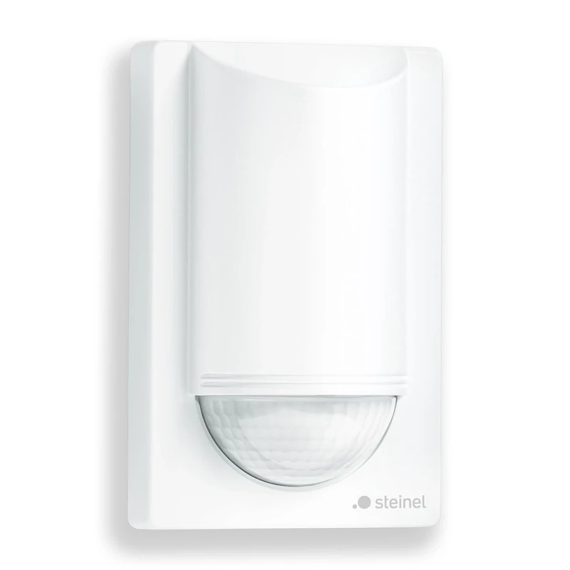 Steinel Motion Sensor is 2180 Eco White, 180°/12 m PIR Sensor, 350 W LED Switching Load, Wall Sensor, Anti-Creep Protection