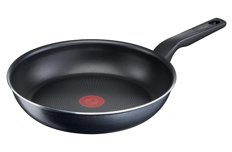 Tefal C38506 XL Force Frying Pan 28 cm, Non-Stick Coating, Durable, Robust, Thermal-Signal, Diffusion Base Pan Base, Extra Large Shape, Sturdy Handle Black
