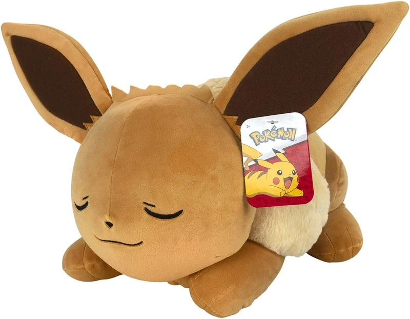 Pokémon PKW0222 Eevee Sleeping Plush - 18 Inch Premium Plush in Sleeping Pose