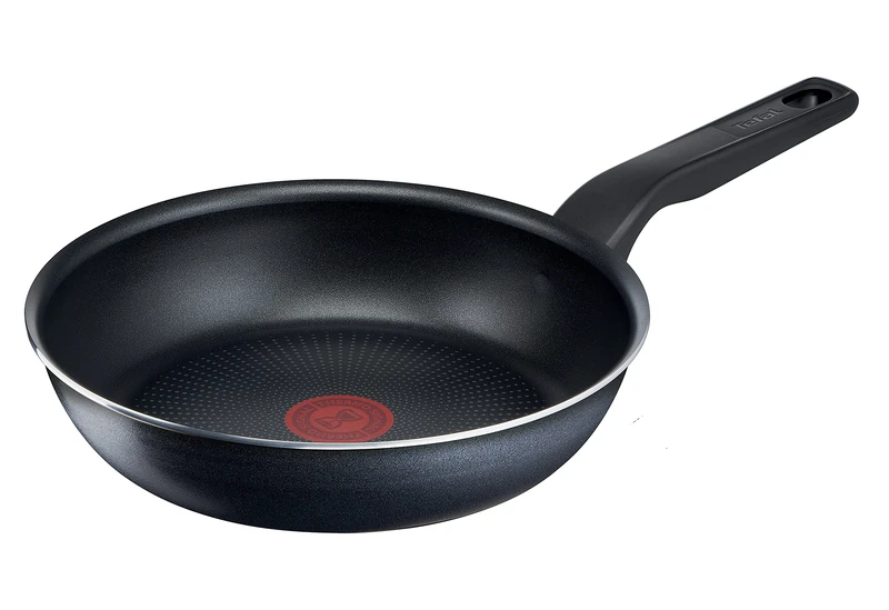 Tefal C38504 XL Force frying pan 24 cm | non-stick coating | durable | robust | thermal signal | diffusion base pan bottom | extra large shape | aluminium | sturdy handle | black