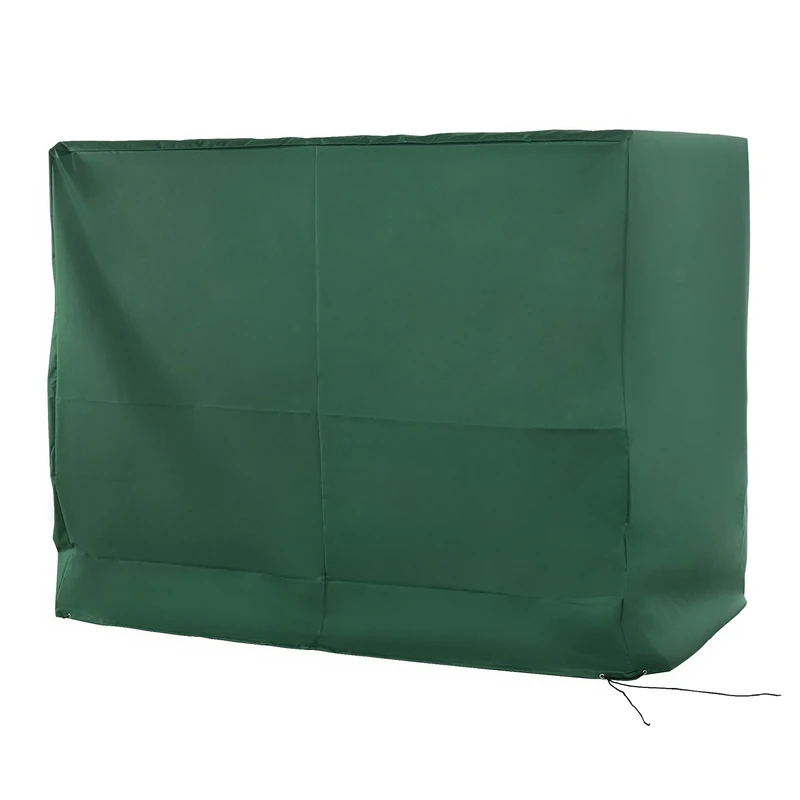 Outsunny Oxford Patio 3-seater Swing Chair Cover Outdoor Garden Furniture Rain Protection Protector Waterproof Anti-UV, 240L x 133W x 185H cm, Green