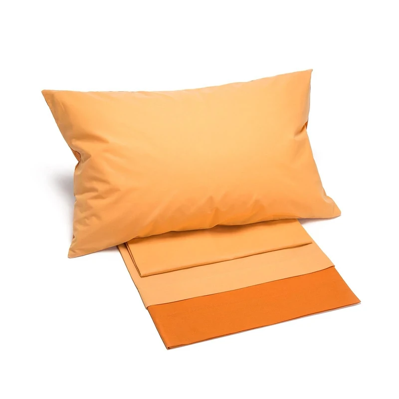 Caleffi Bikolor 63508 Cotton Bedspread, Orange, Double
