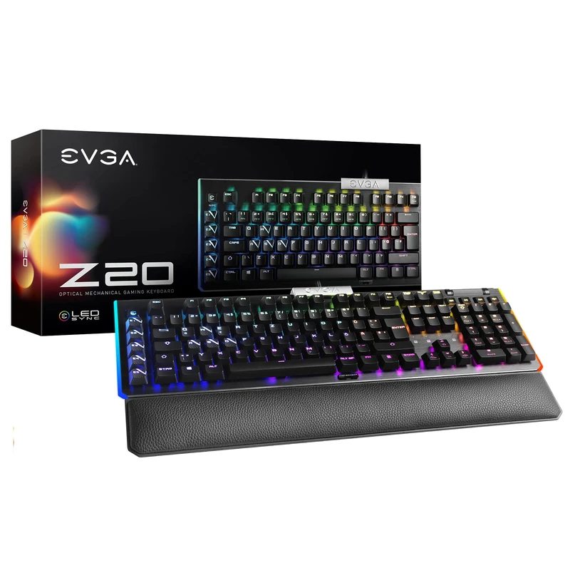 EVGA Z20 Gaming RGB USB Keyboard - LK Light Strike Optical - Image 1
