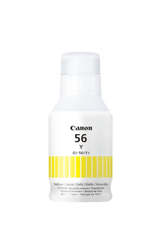 Canon GI-56Y Yellow Ink Bottle - Genuine Ink - Compatible with MAXIFY GX6050/GX6150/GX7050/GX7150/GX5050/GX3050/GX4050/GX6550/GX5550