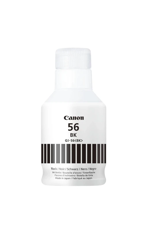 Canon GI-56BK Black Ink Bottle - Genuine Ink - Compatible with MAXIFY GX6050/GX6150/GX7050/GX7150/GX5050/GX3050/GX4050/GX6550/GX5550
