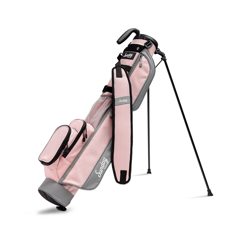 Sunday Golf Loma Bag - Lightweight Sunday Golf Bag with Strap and Stand – Easy to Carry Golf Bag – Golf Stand Bag for The Driving Range, Par 3 and Executive Courses, 31 Inches Tall (Flamingo)