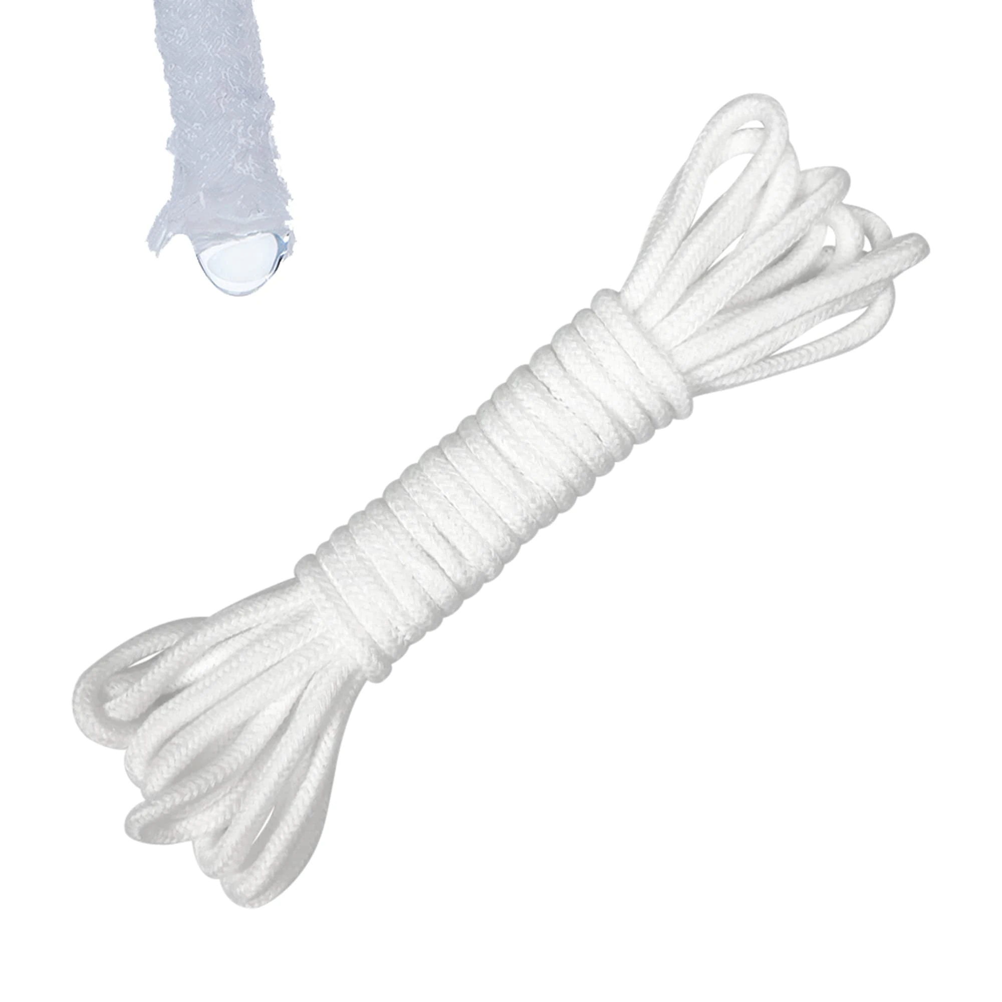 ORIMERC 4.5M 4mm Diameter Self Watering Wick Cord Vacation Plant Sitter DIY Hydroponic Wicking Self-Watering Planter Pot Automatic Water System Device Potted Violet Auto Seedling Waterer Rope…