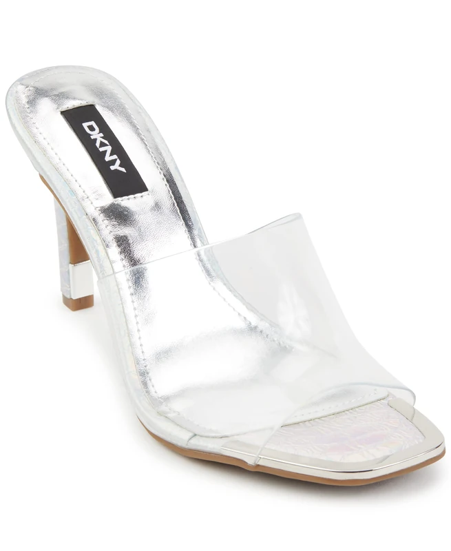 DKNY Women's Heeled Sandal, Clear Bronx, 4 UK