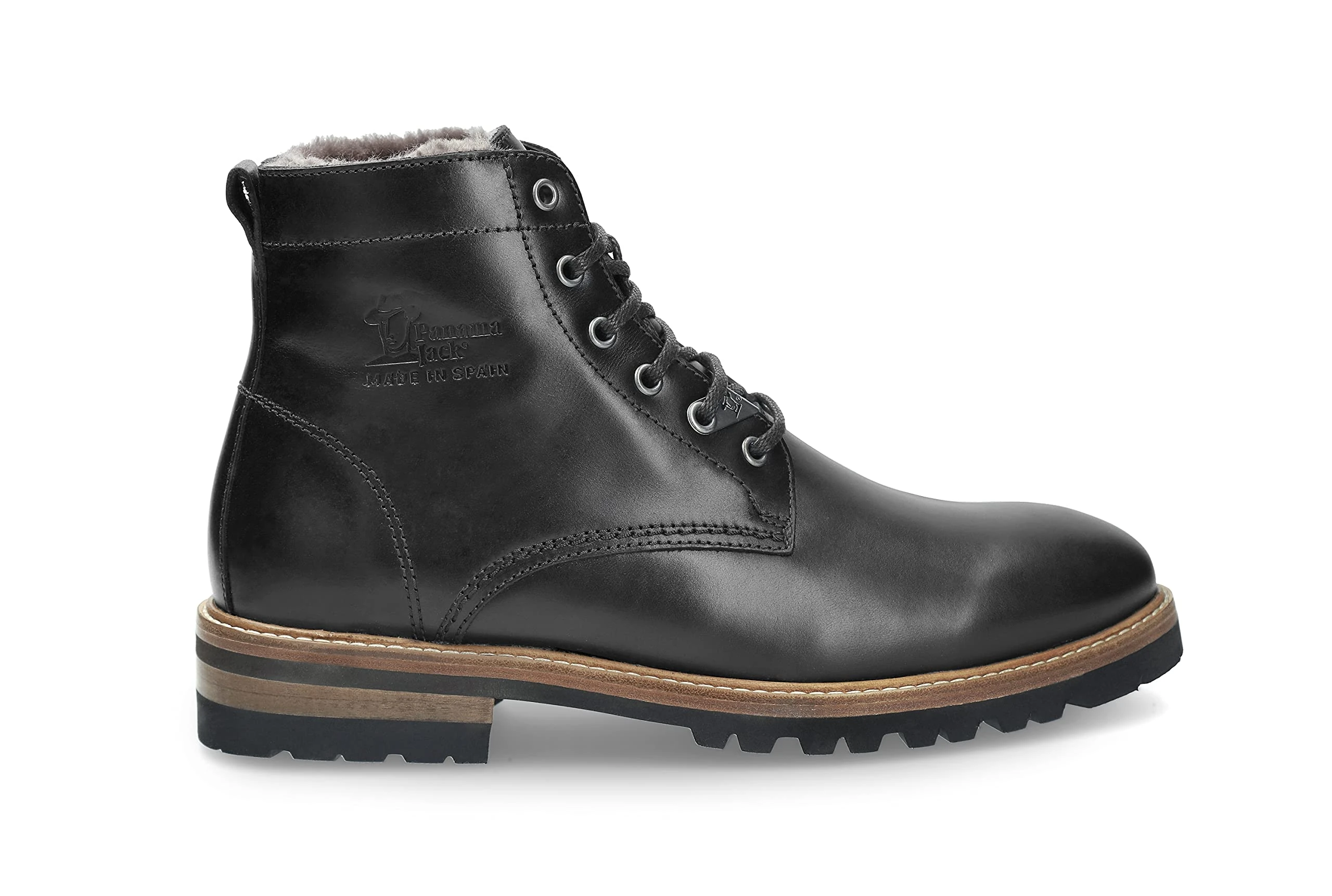 Panama Jack Women's Panama 03 Combat Boot, Black, 6 UK