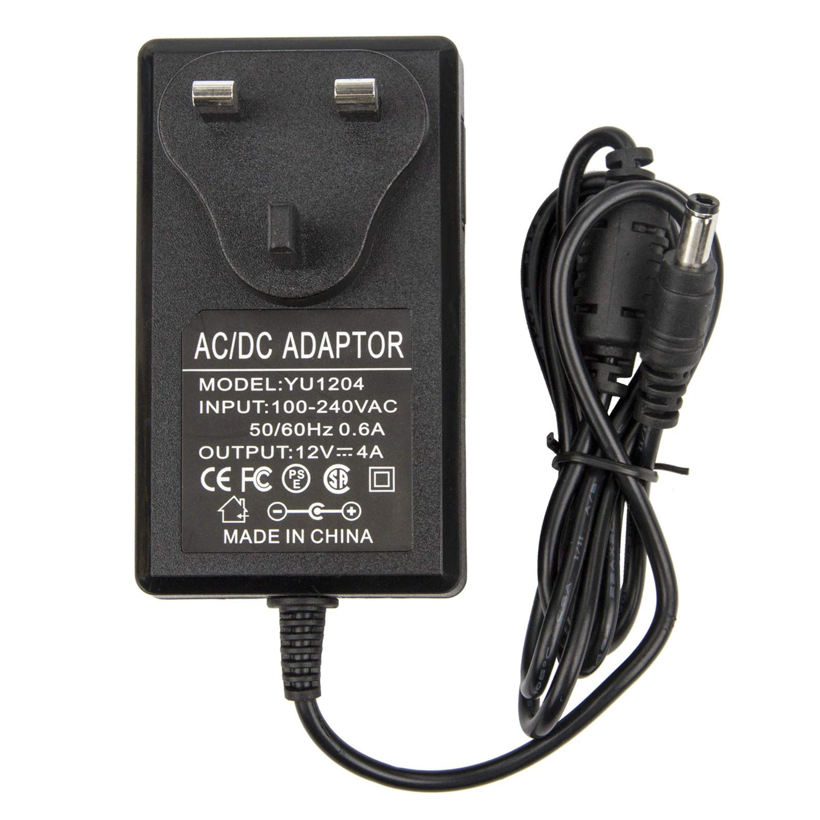 12V 4A Power Supply Adapter - COLM AC 100-240V 50-60HZ DC 12V 4Amps 48W UK Converter Adapter Driver Transformer Wall Charger 12V/4A for CCTV Security Camera,3528/5050 LED Strip Light