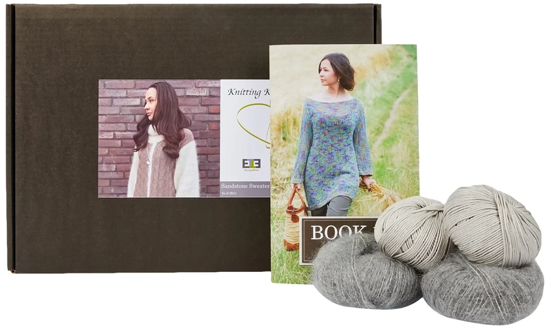 DesignEtte Knitting kit, Grey/Grey, One Size