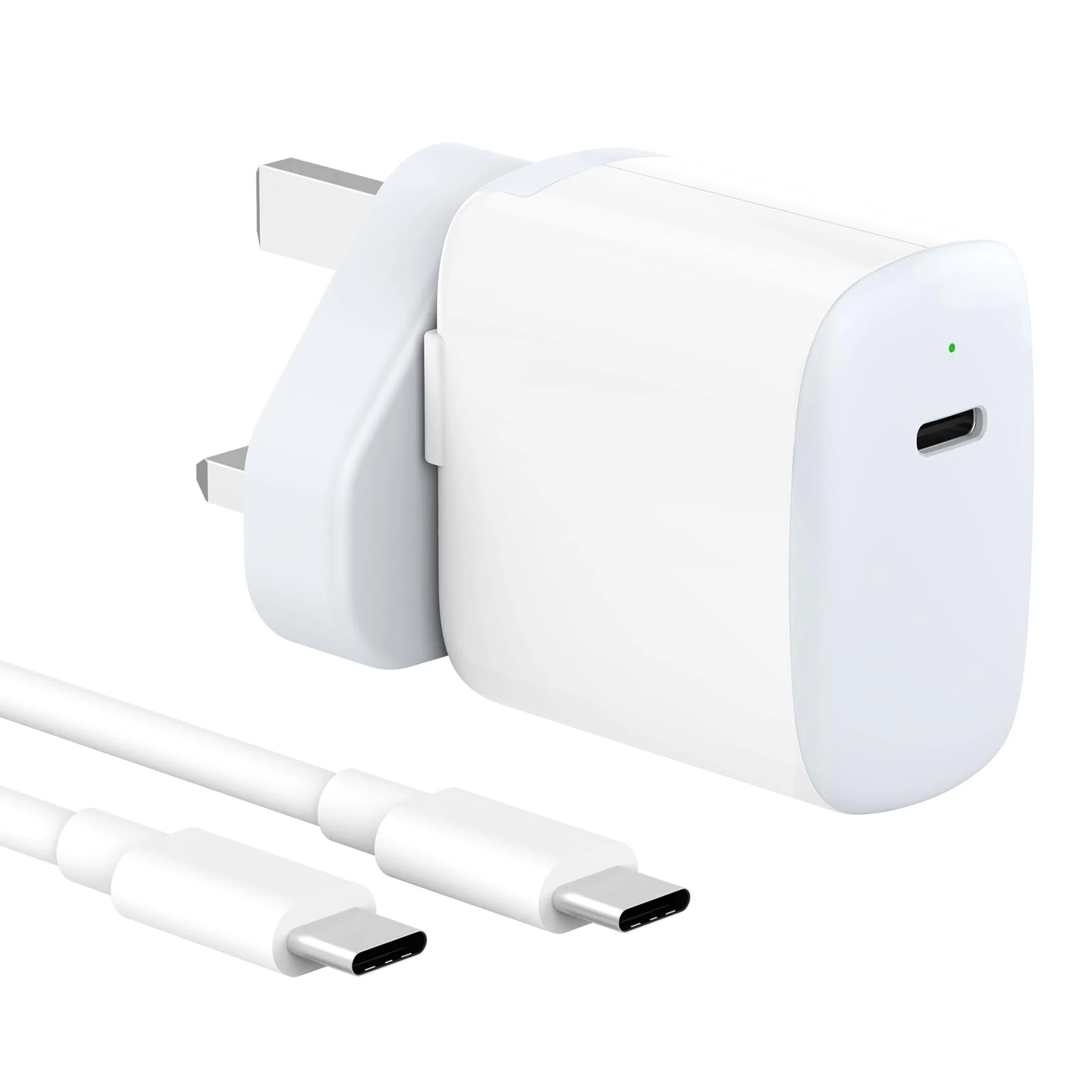 30W USB C Charger Compatible witch MacBook air 13 12 inch, iPad Pro 13, 12.9, 11 inch 2024 2023 2022 2021 2020 2019 M4 M2 M1, iPad Air 5 4, Mini 6, iPad 10, iPhone 15, Pixel 8 7, 2M/6.6FT USB-C Cable