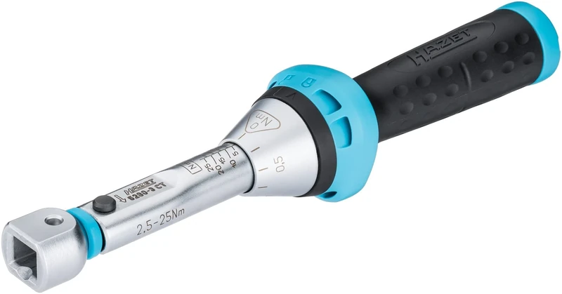 Hazet Torque Wrench 5280-3CT | Output: Insert Square 9 x 12 mm, Tolerance 3% | User-Friendly Reversible Ratchet - Image 1