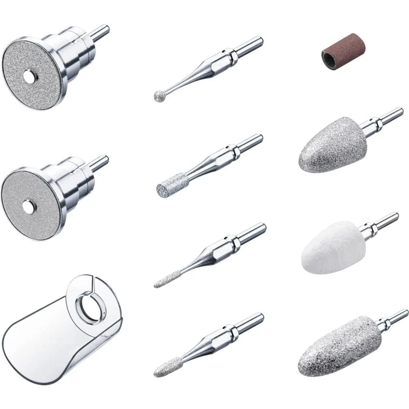 Beurer Manicure Pedicure Replacement 36109X7214 9-piece Set with Sapphire & Felt Attachments for MP62