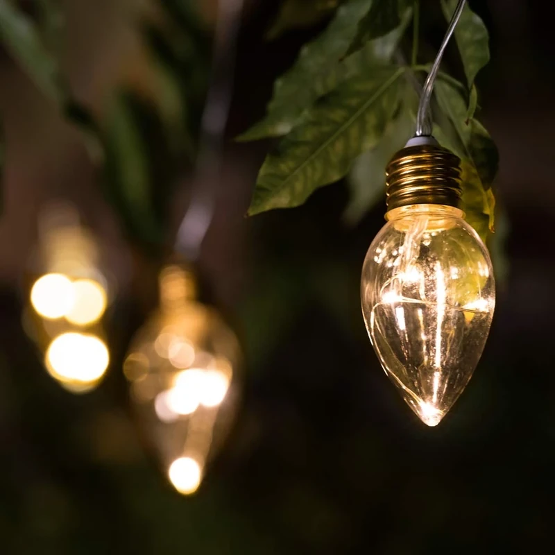 SolarCentre, Multi Lumify USB Chargeable Outdoor Solar Powered Candle Bulb Lights - 20 Bulbs