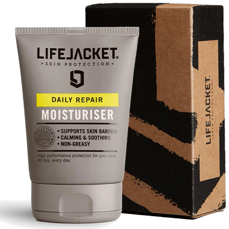 LifeJacket Daily Repair Moisturiser - Overnight Hydration Face Cream, Anti-Ageing, Anti Wrinkle, Light, Non-greasy, Cruelty free, Clinically Approved for Sensitive and Dry Skin (100ml (Pack of 1)) - Image 1