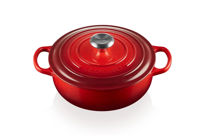 Le Creuset Enameled Cast Iron Signature Sauteuse Oven, 3.5 qt., Cerise