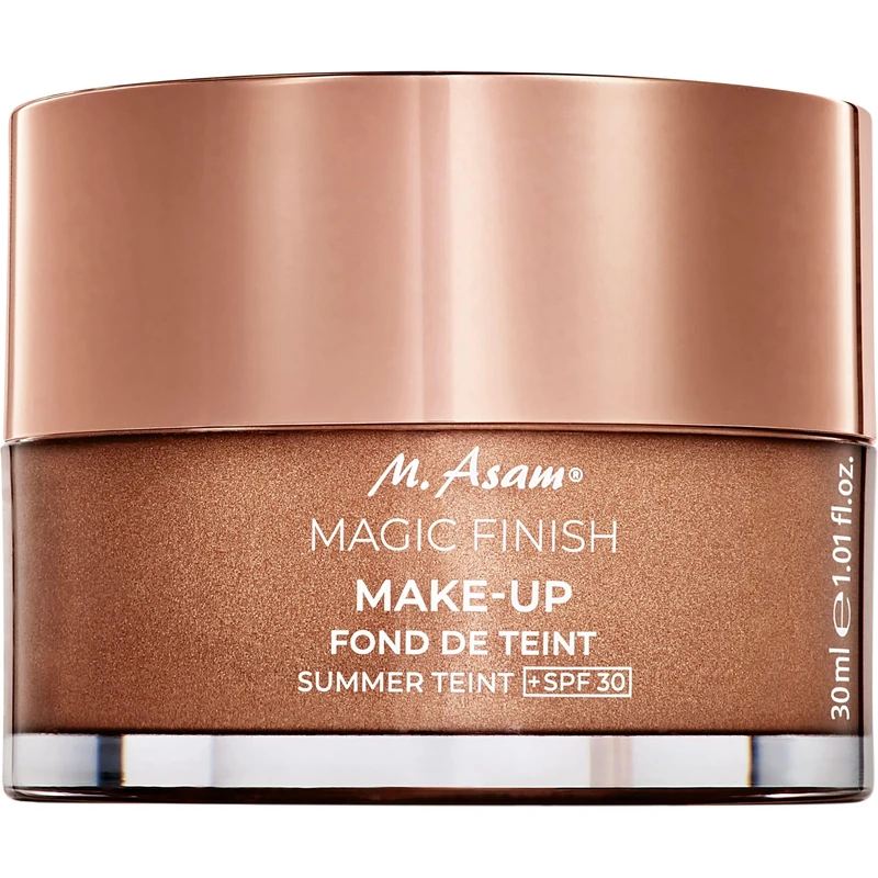 M. Asam Magic Finish Summer Teint Make-Up Mousse (1.01 Fl Oz) – 4in1 Primer, Foundation, Concealer & Powder With Buildable Coverage, Hides Redness And Dark Spots, Vegan, For Medium To Deep Skin Tones