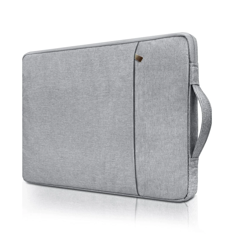 RAINYEAR 13.3 Inch Laptop Sleeve for MacBook Air 13" M4 M3 M2 M1 A3240 A3113 A2681 A2338 A2337, 13.3 & 14 Inch Macbook Pro, Chromebook Notebook Briefcase Carrying Case with Handle Front Pocket, Grey