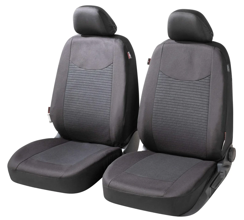 Walser Speedway Car Seat Covers with Zip, Zipp-IT Protective Covers, 2 Front Seat Covers, Black 11858