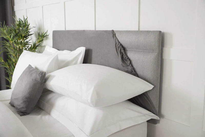 Belledorm Faux Suede Headboard Wrap - Charcoal, Double