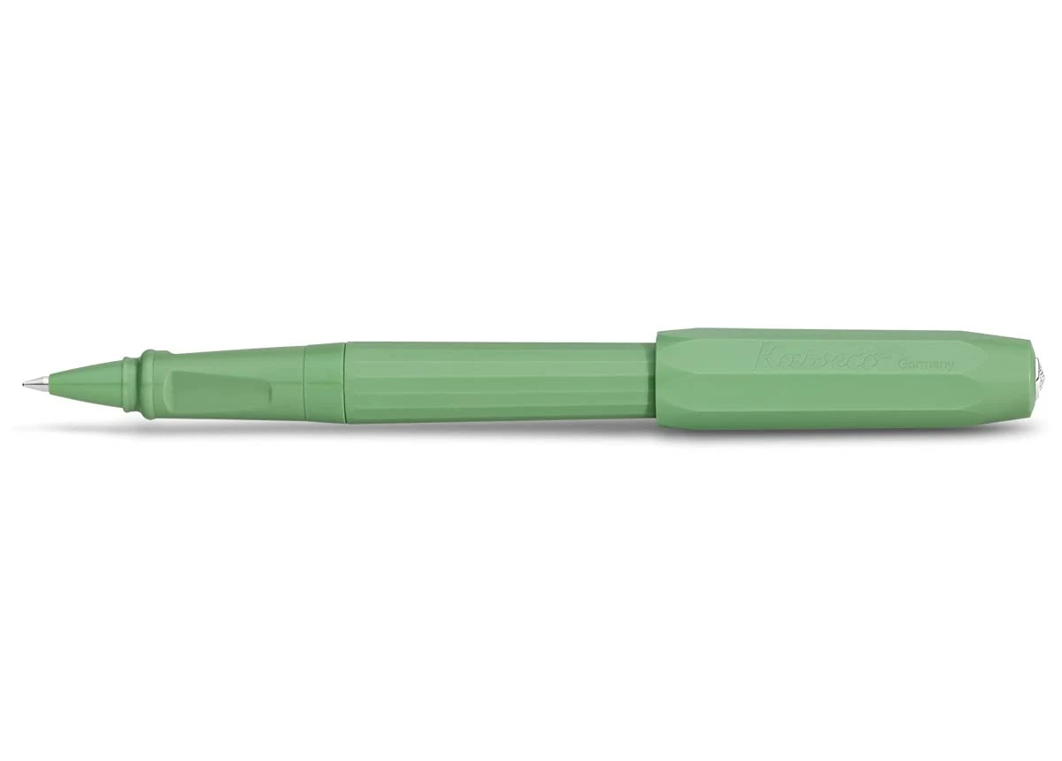 Kaweco PERKEO Rollerball Pen Jungle Green I Gel/Ballpoint Pen with 0.7 mm Rollerball Pen Refil for School I Beginner Gel Roller with Ergonomic Grip 15.5 cm