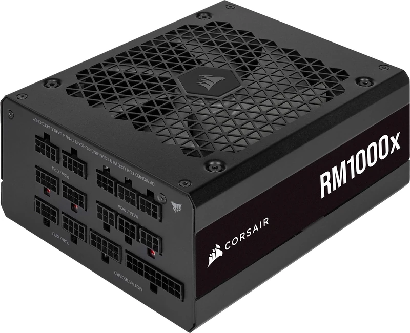 Corsair RM1000x 1000W Fully Modular 80 Plus Gold PSU - Black
