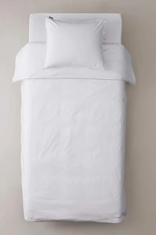 Staycation, Embraced Organic Cotton Viscose Duvet Cover Set, White, 220 x 220 cm
