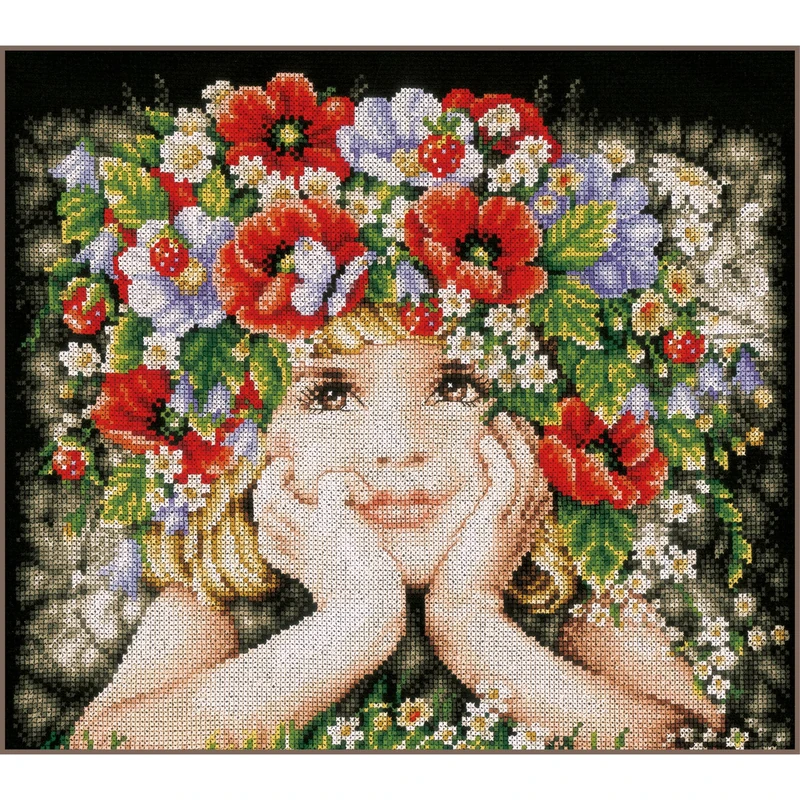 Lanarte Cross Stitch Set, Multicoloured, 31x26cm