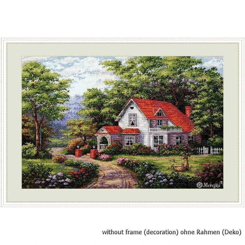 Merejka Cross Stitch Set, Multicoloured, 30x44,5 cm