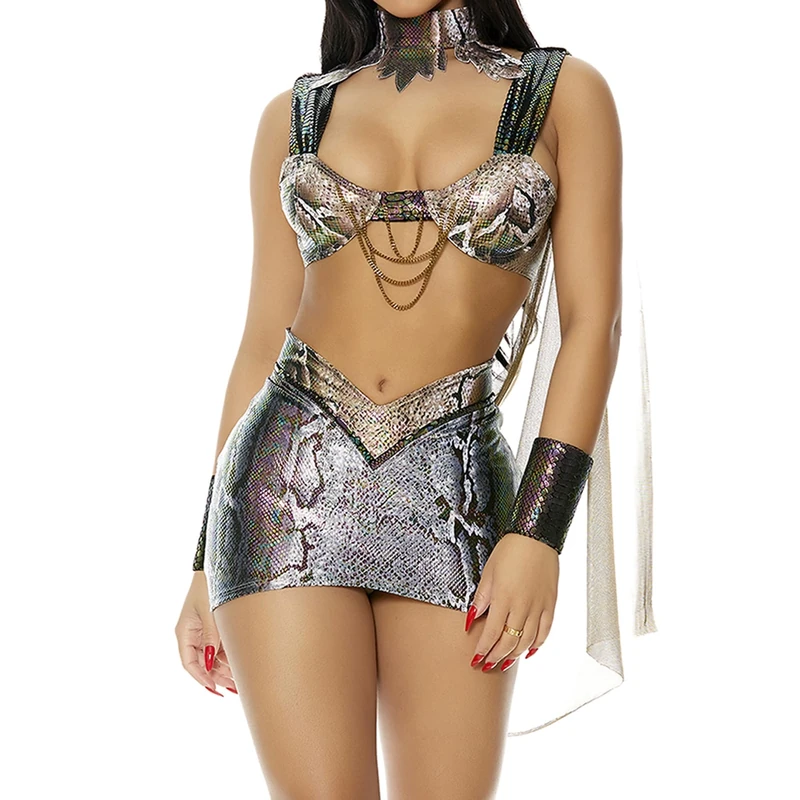 Forplay 551555 A Head in the Game Sexy Medusa Costume Adult Sized, Reptile, XS/S - Image 1