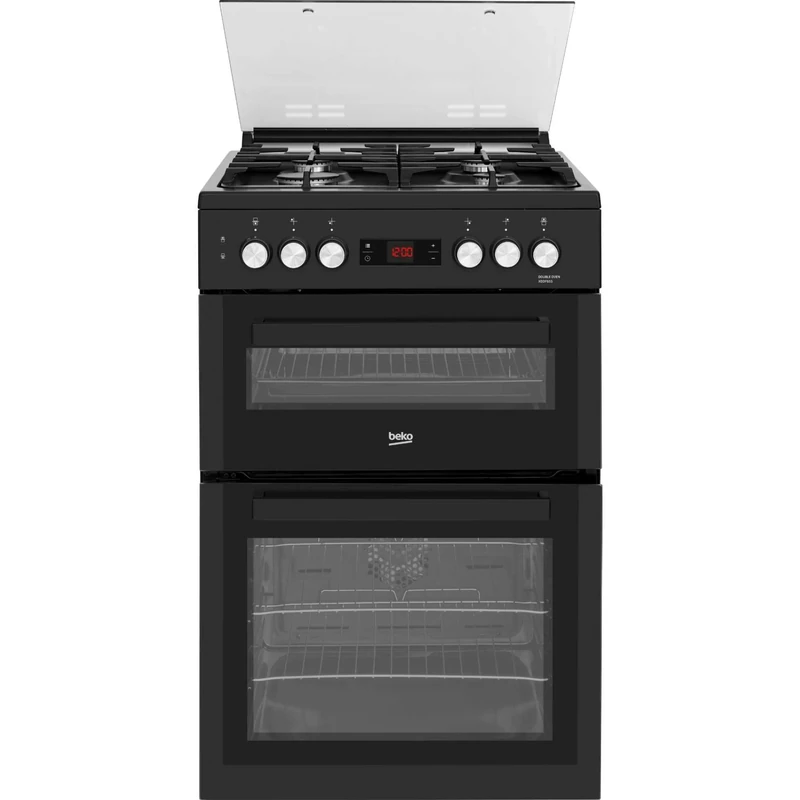 Beko XDDF655T 60cm Double Oven Dual Fuel Cooker - Black