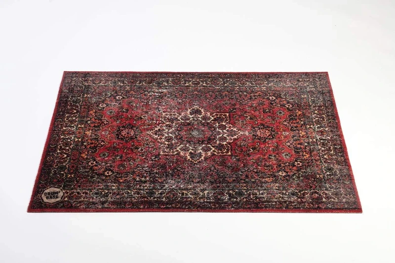 DRUM N BASE Vintage Persian Stage Rug - Original Red - 130 x 90cm