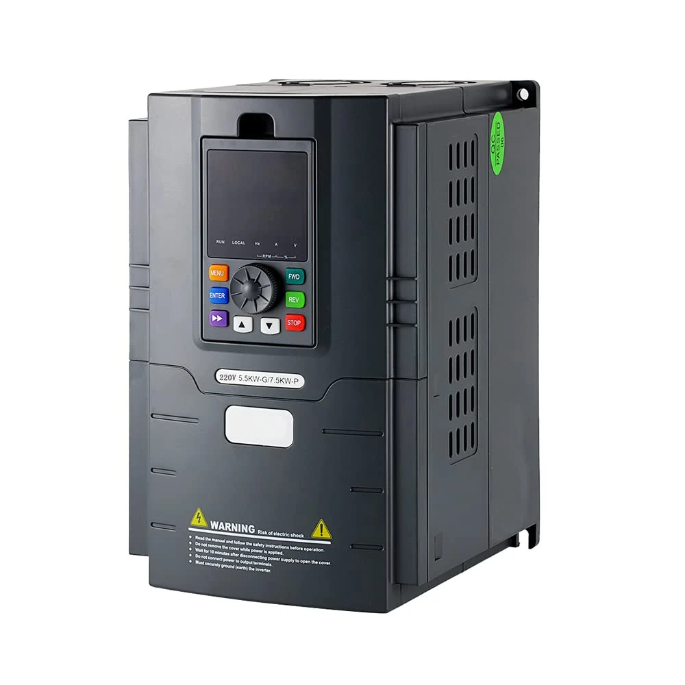 ATO 15hp VFD 220V Input 220V 3 Phase Output, 11KW Single to 3 Phase VFD Variable Frequency Drive, 45A Single Phase 220V-240V Input to 3 Phase 0~240V Output VFD, for 3-Phase AC Motor Speed Control