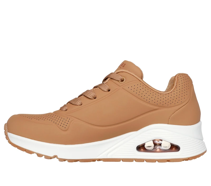 Skechers Women's Uno Stand on Air Sneaker, Brown 01, 2.5 UK