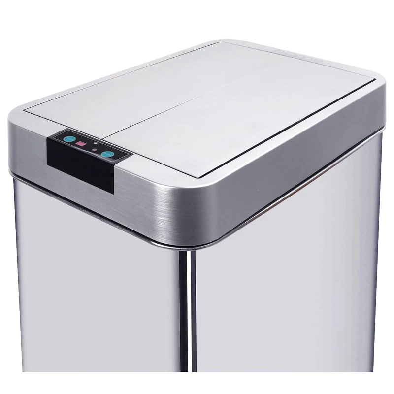 KITCHEN MOVE 143 Rectangular Automatic Bin Lid Silverlake Model Chrome, ABS, Stainless Steel, 26 x 43 x H10 cm