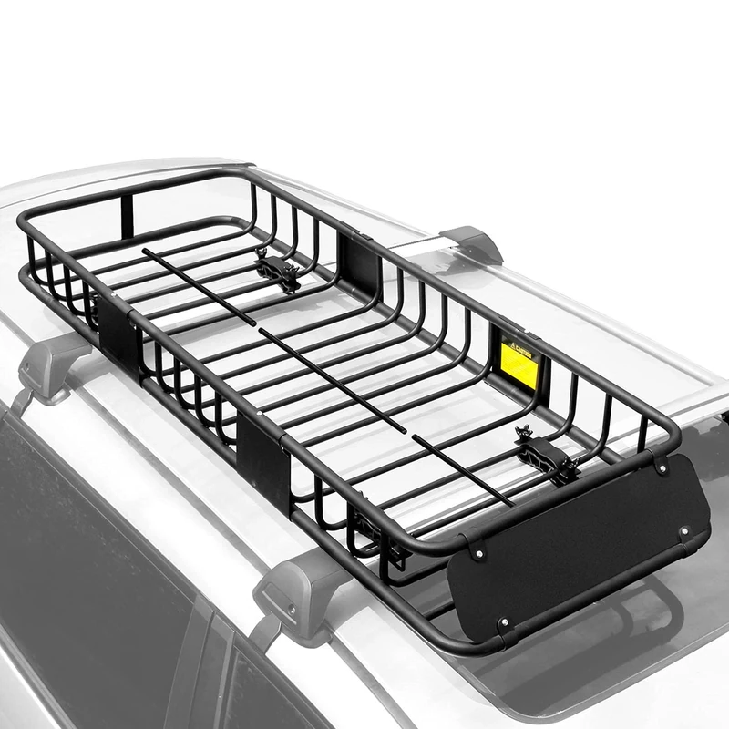 XCAR 64"x23"x6" Car Roof Rack Cargo Carrier Rooftop Basket Luggage for Traveling Black