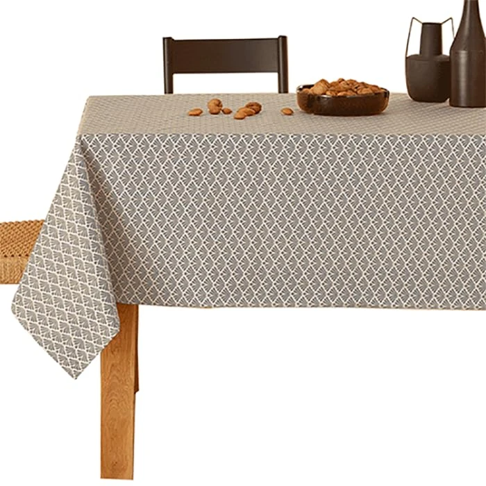 Nydel Gatsby Tablecloth Acrylic Coating 160 cm Grey Round