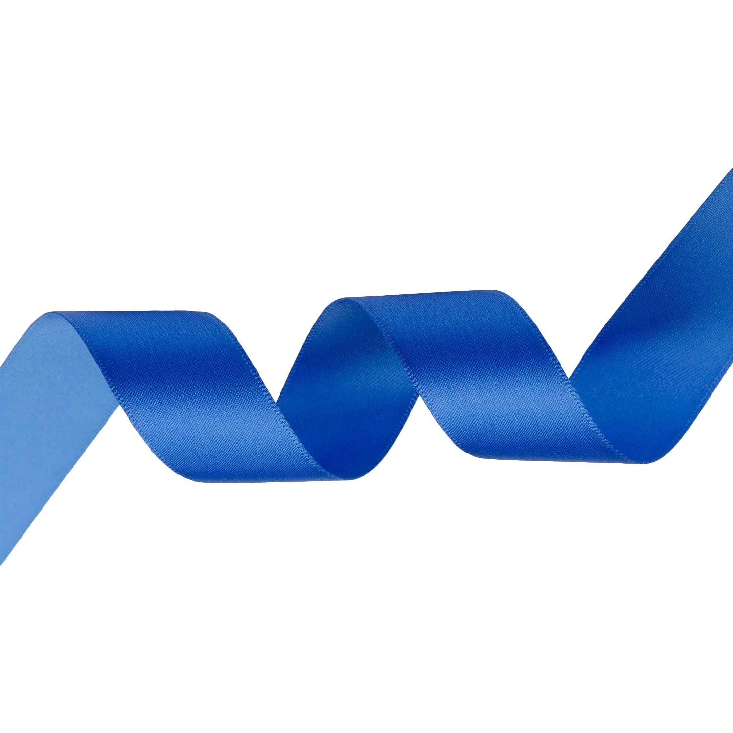 Trimming Shop 25mm x 10 Metres Double Sided Satin Polyester Ribbon for Fabric, DIY Art & Crafts, Hair Bows, Wrapping, Wedding Favors & Home Decorations, Sewing Project, Royal Blue