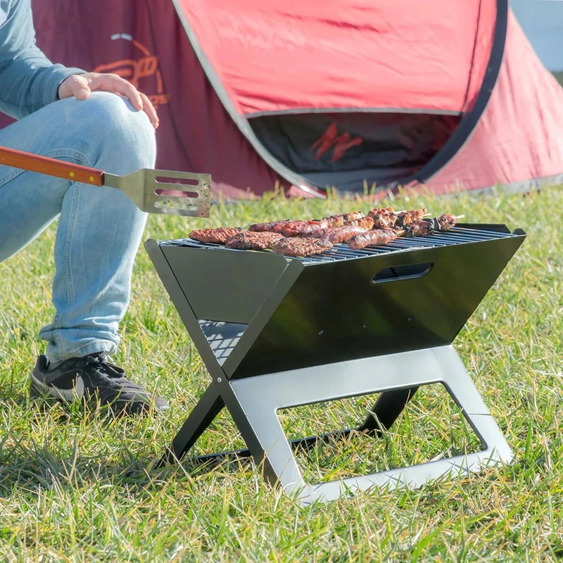 InnovaGoods V0103252 Portable Folding Barbecue for Charcoal