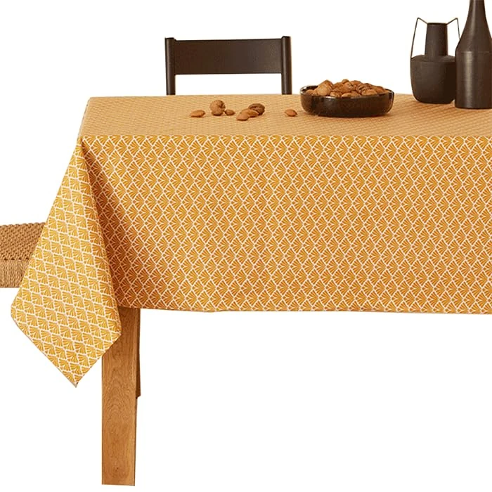 Nydel Gatsby Tablecloth, Acrylic Coating, Spiced Yellow, 160 x 200 cm - Image 1