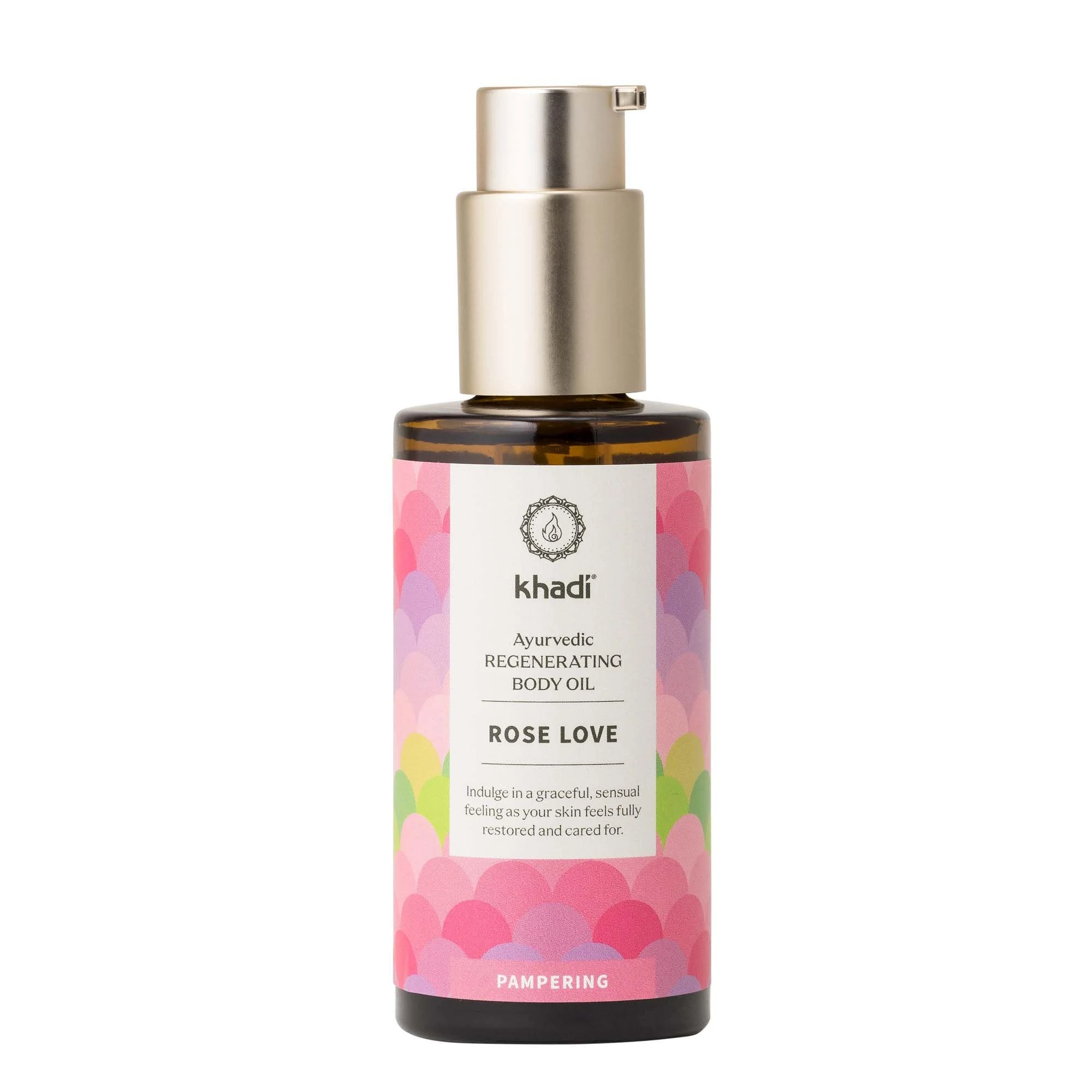 khadi ROSE LOVE Ayurvedic Regenerating Body Oil - Luxurious beauty oil - pampering & regenerating - 100% plant-based & natural - 100g