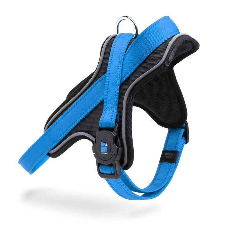 MyFamily Polyester Dog Harness, Made in Italy, Personal Data of Your Dog Always With You, Smartphone Connection with NFC Technology, Model Y, Memopet Collection (Size S) - Image 1